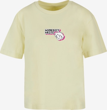 T-shirt 'Heidi Homesick Heroes of Childhood' F4NT4STIC en jaune : devant