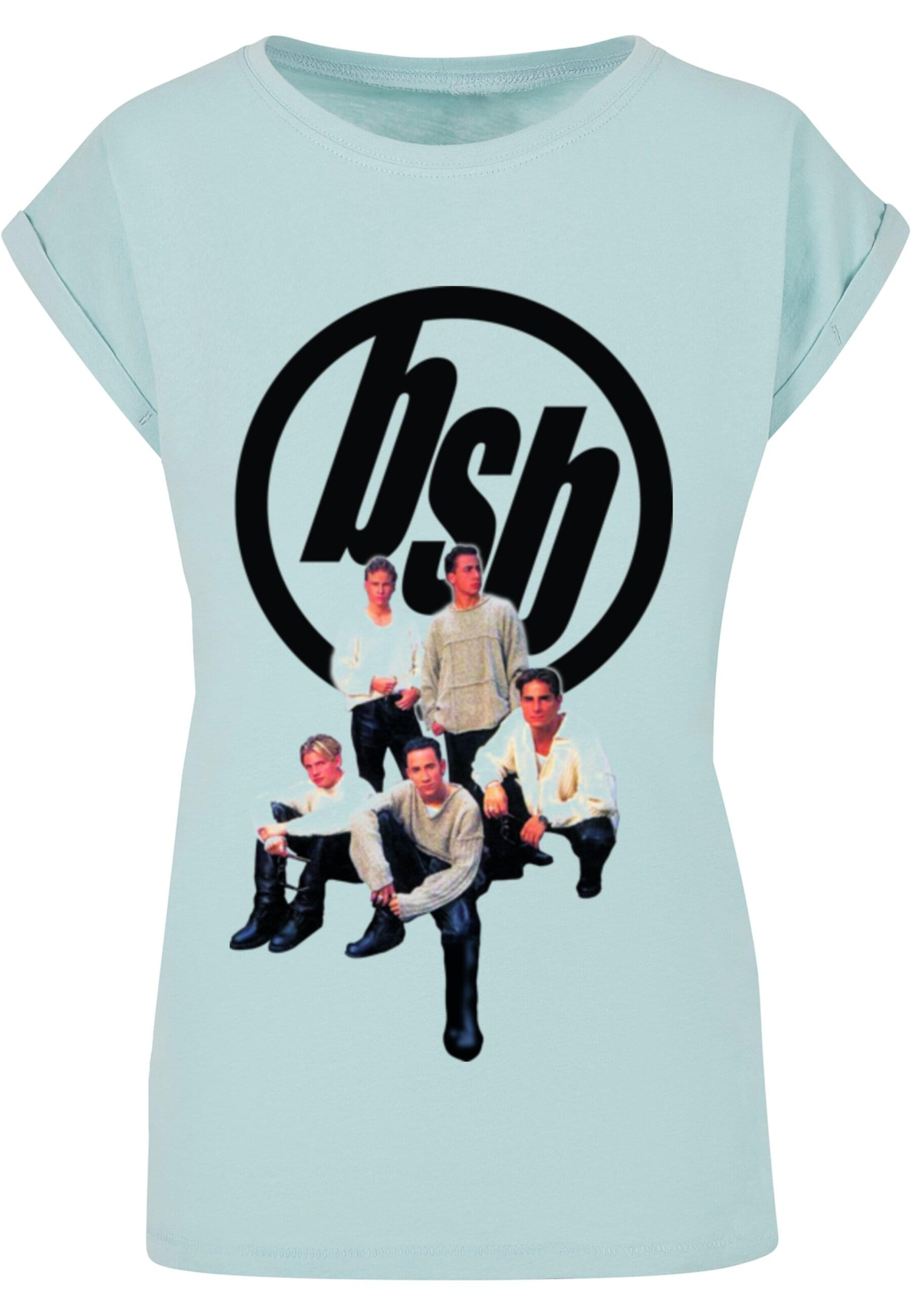 Merchcode Shirt 'Backstreet Boys' in Blauw: voorkant
