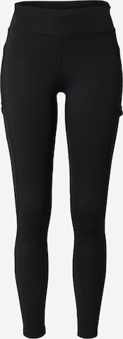 ADIDAS PERFORMANCE - Skinny Calças de desporto 'MATCH' em preto: frente