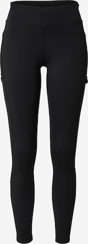 ADIDAS PERFORMANCE Skinny Workout Pants 'MATCH' in Black: front