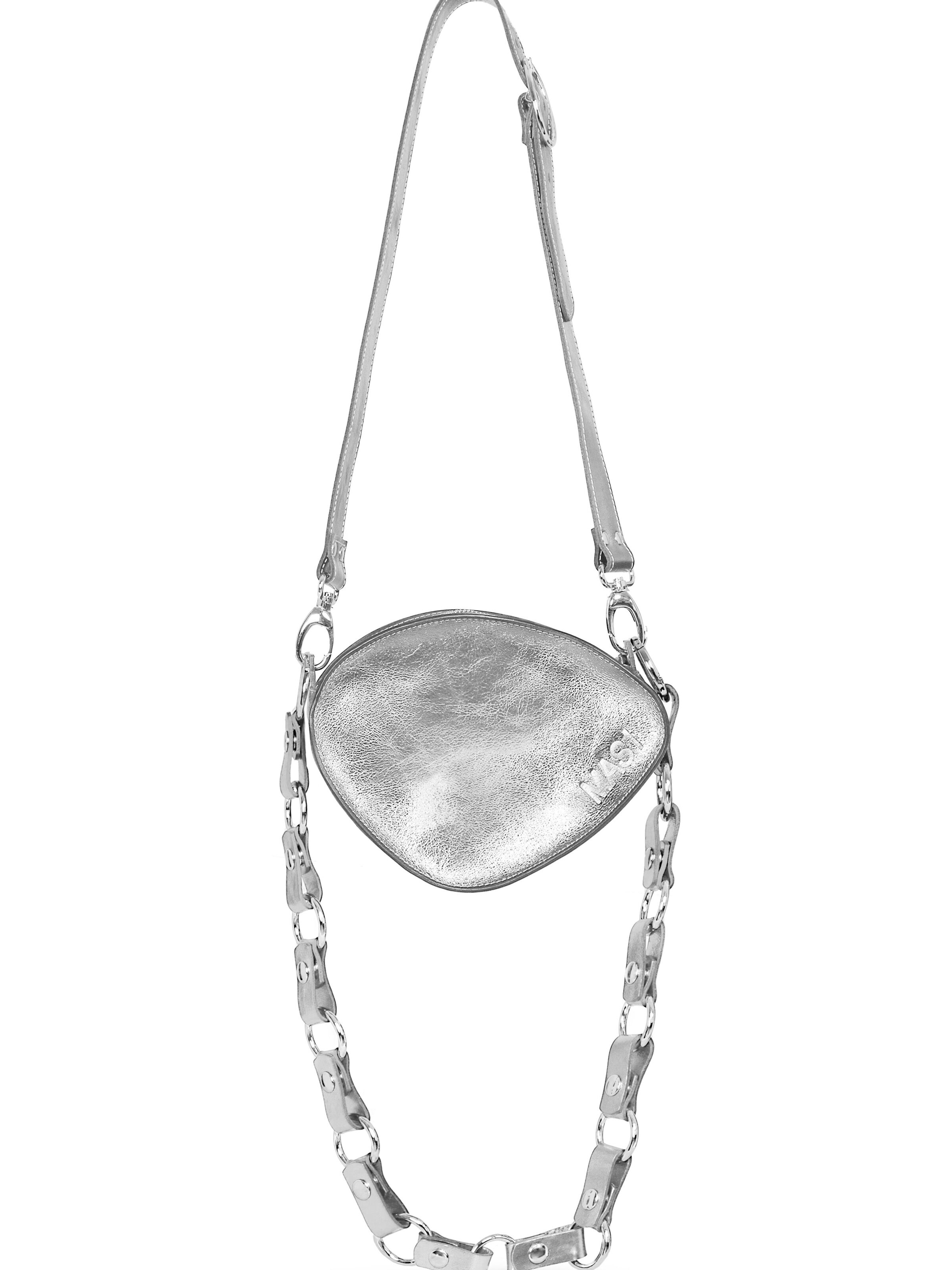 MAS1 Crossbody bag 'Trotter x Duo' in Silver: front