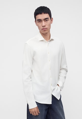 Hackett London - Ajuste regular Camisa en blanco: frente