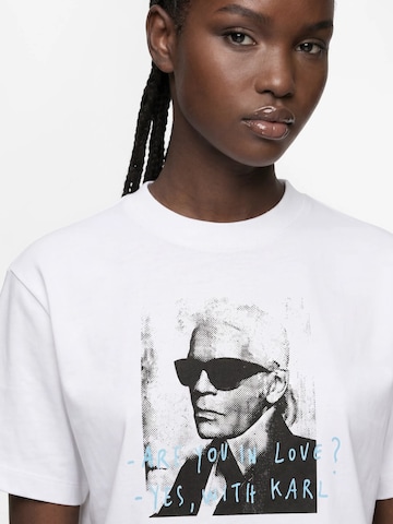 KARL LAGERFELD JEANSMajica 'KLJ X Pietro Terzini' - bijela boja