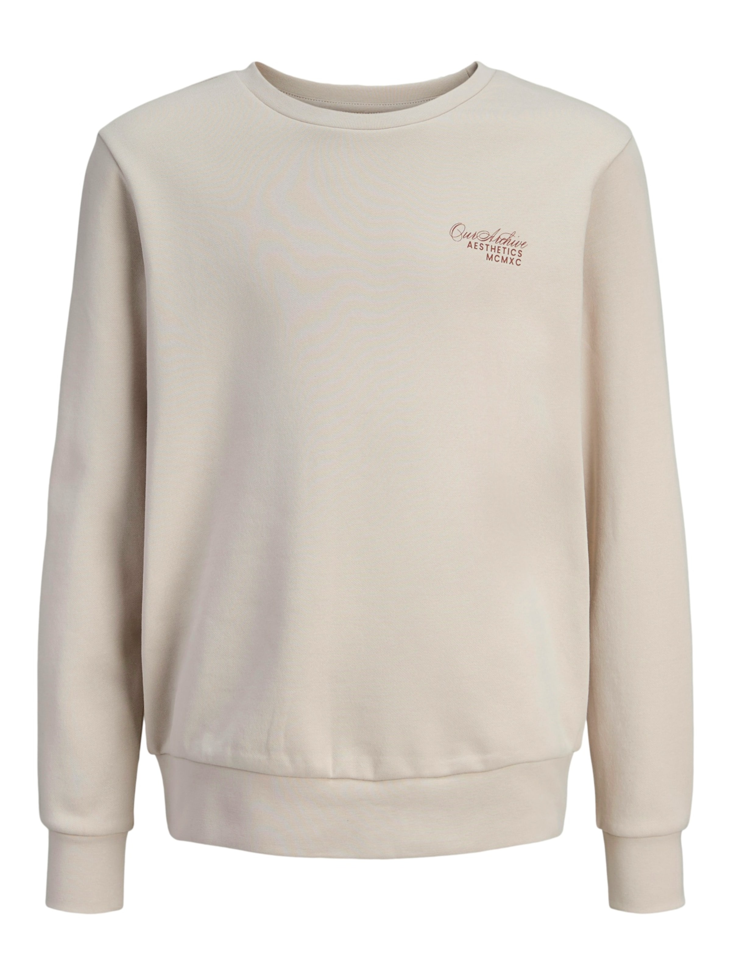 Sweat 'Roar' Jack & Jones Junior en beige : devant