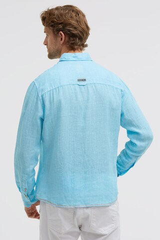 Gaastra Regular fit Button Up Shirt in Blue