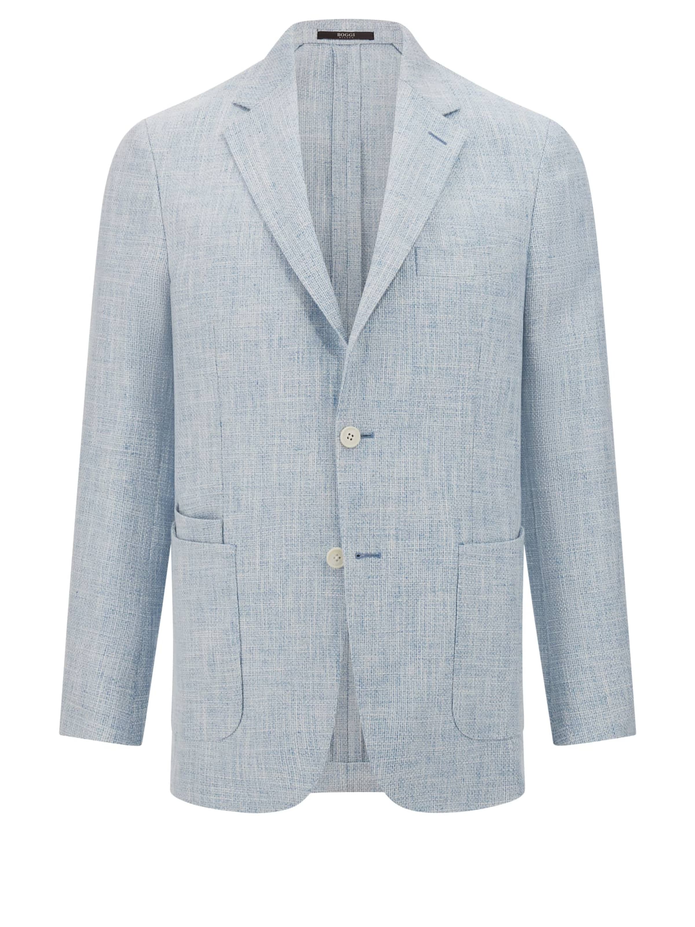 Boggi Milano Regular fit Businesskavaj i blå: framsida