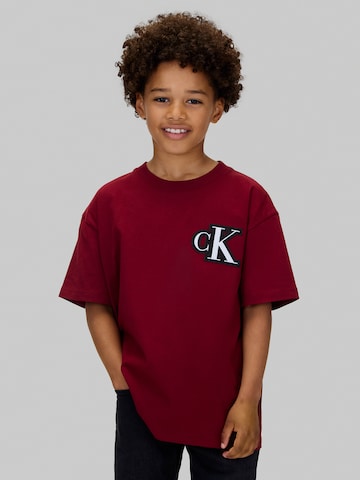 Calvin Klein Jeans Särk, värv punane: eest vaates