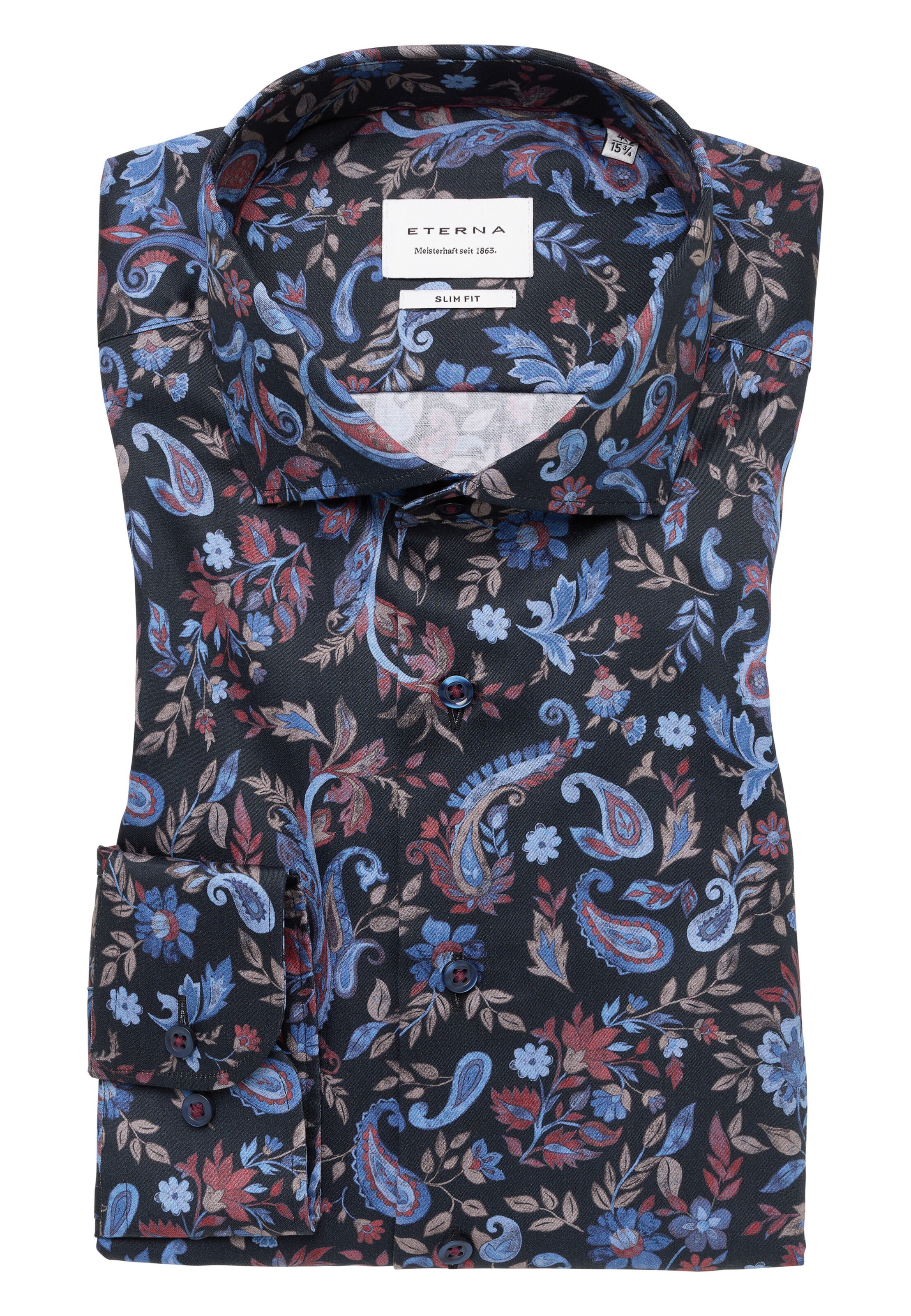 ETERNA Slim fit Business shirt in Blue