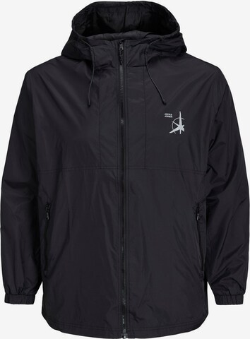 Jack & Jones Plus Between-Season Jacket in Black: front