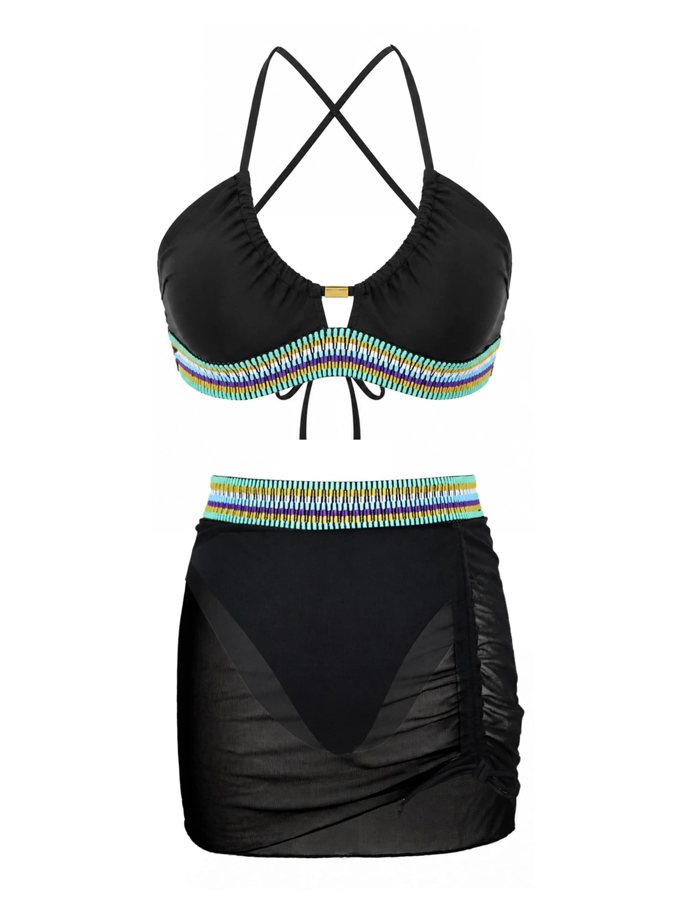 MEETWEE Classic Tankini in Black