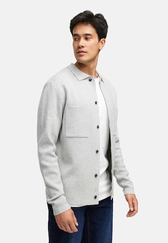 INDICODE JEANS Gebreid vest 'Bellino' in Grijs