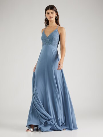 STAR NIGHT Evening Dress in Blue: front