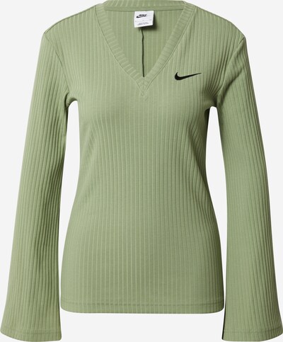 Nike Sportswear Тениска в ябълка / черно, Преглед на продукта