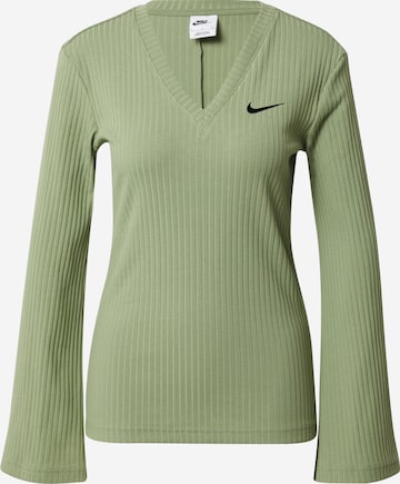 T-shirt Nike Sportswear en vert : devant