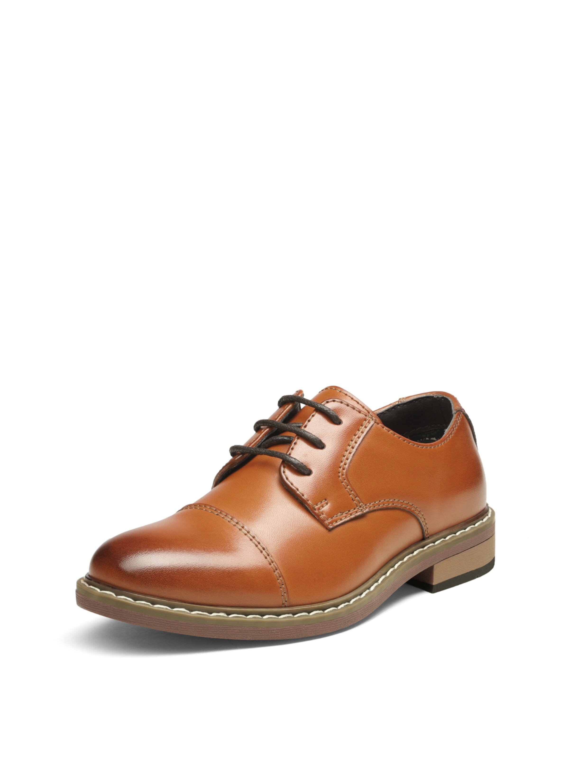 Scarpa bassa di Bruno Marc in marrone: frontale
