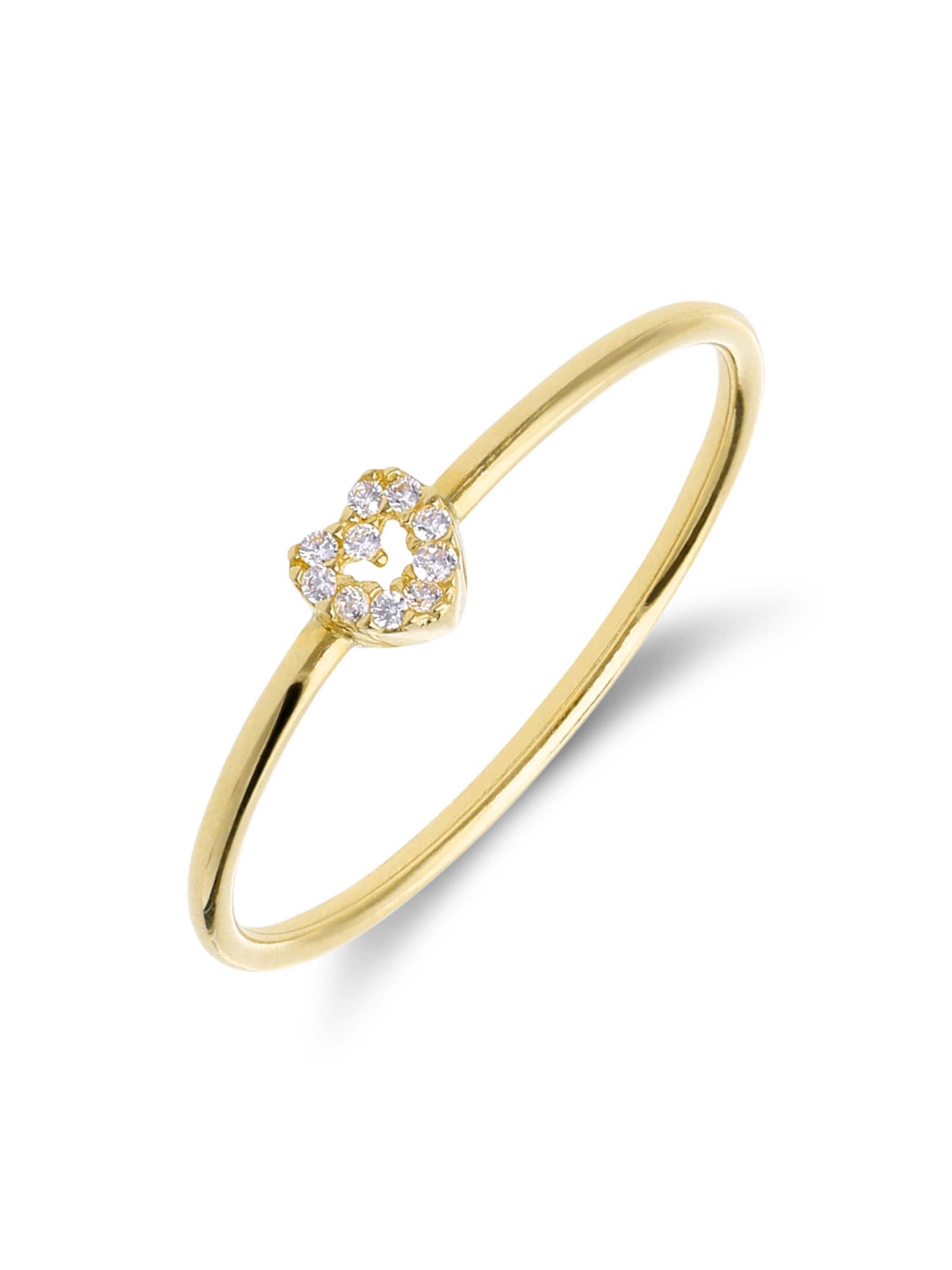 Lucardi Ring in Gold: front