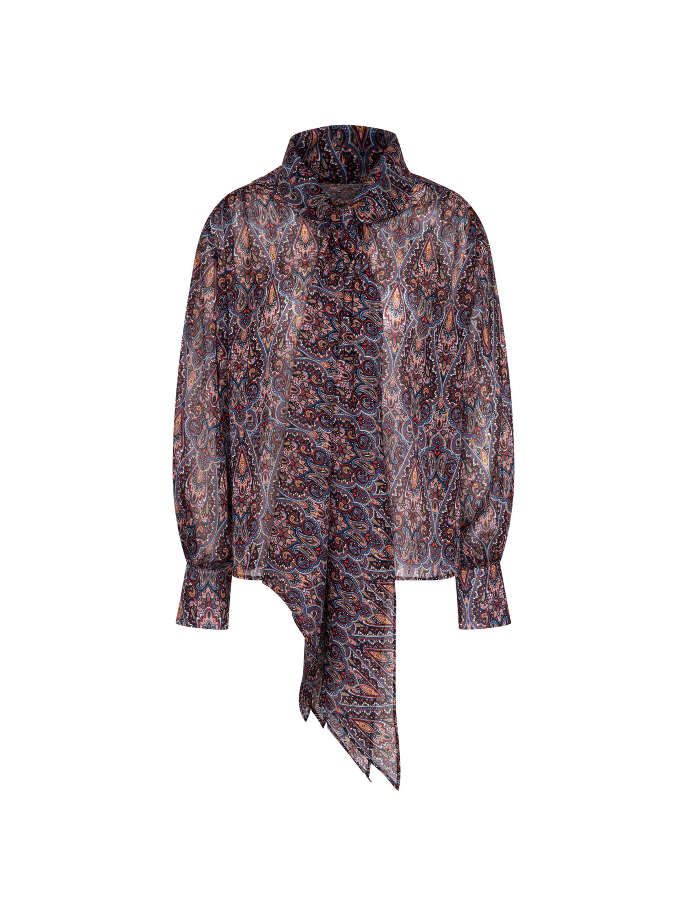 SEIDENSTICKER Blouse in Beige / Dark blue / Dark purple, Item view