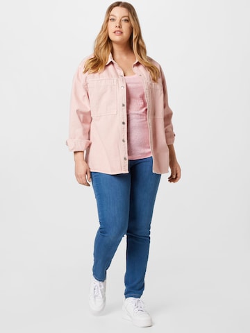 Selected Femme Curve Shirt 'Linda' in Roze