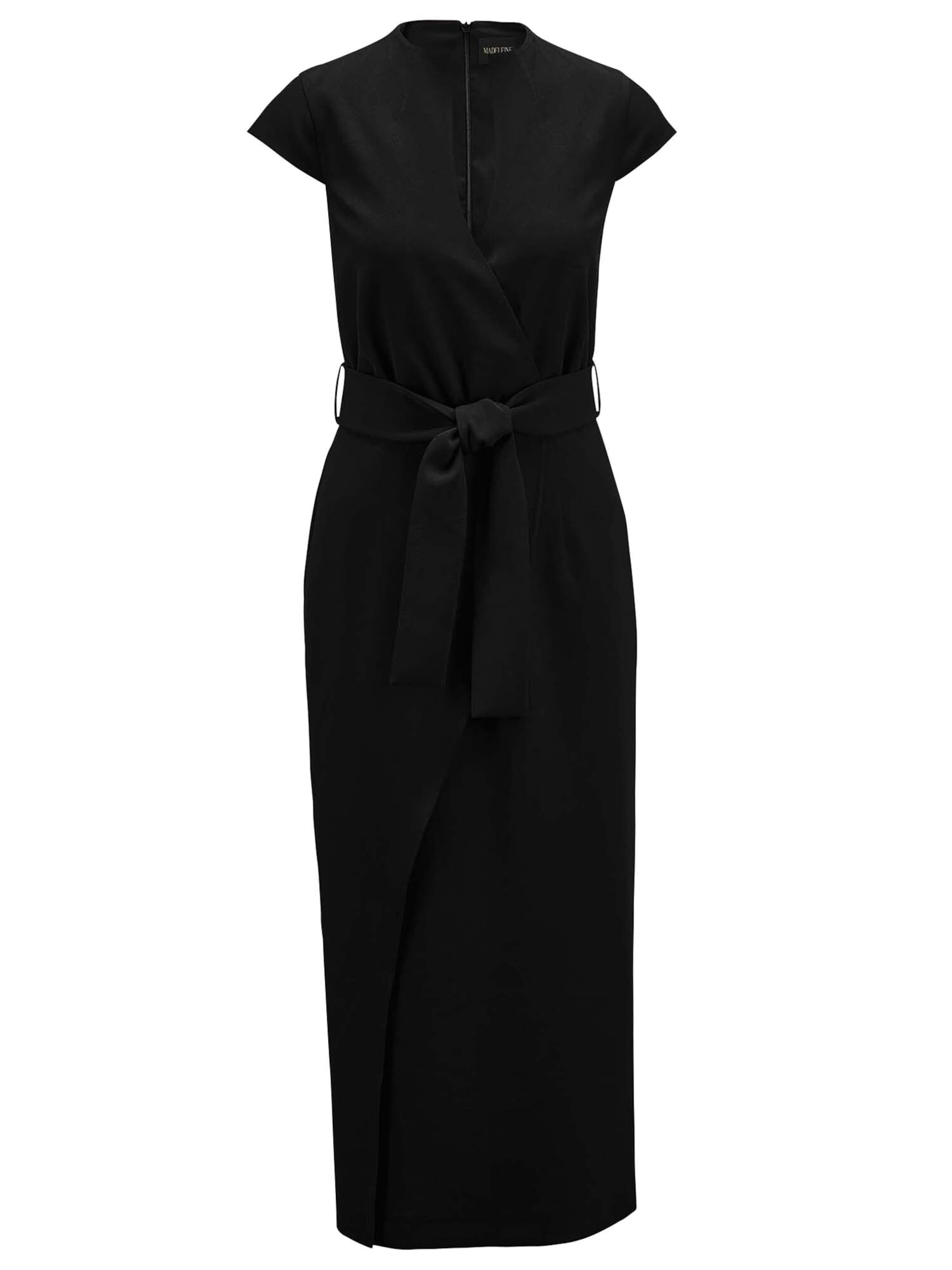 MADELEINE Jurk in Zwart: voorkant