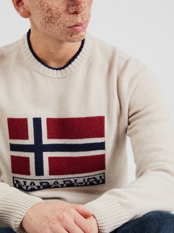 NAPAPIJRI Trui 'D-SILVRETTA' in Beige