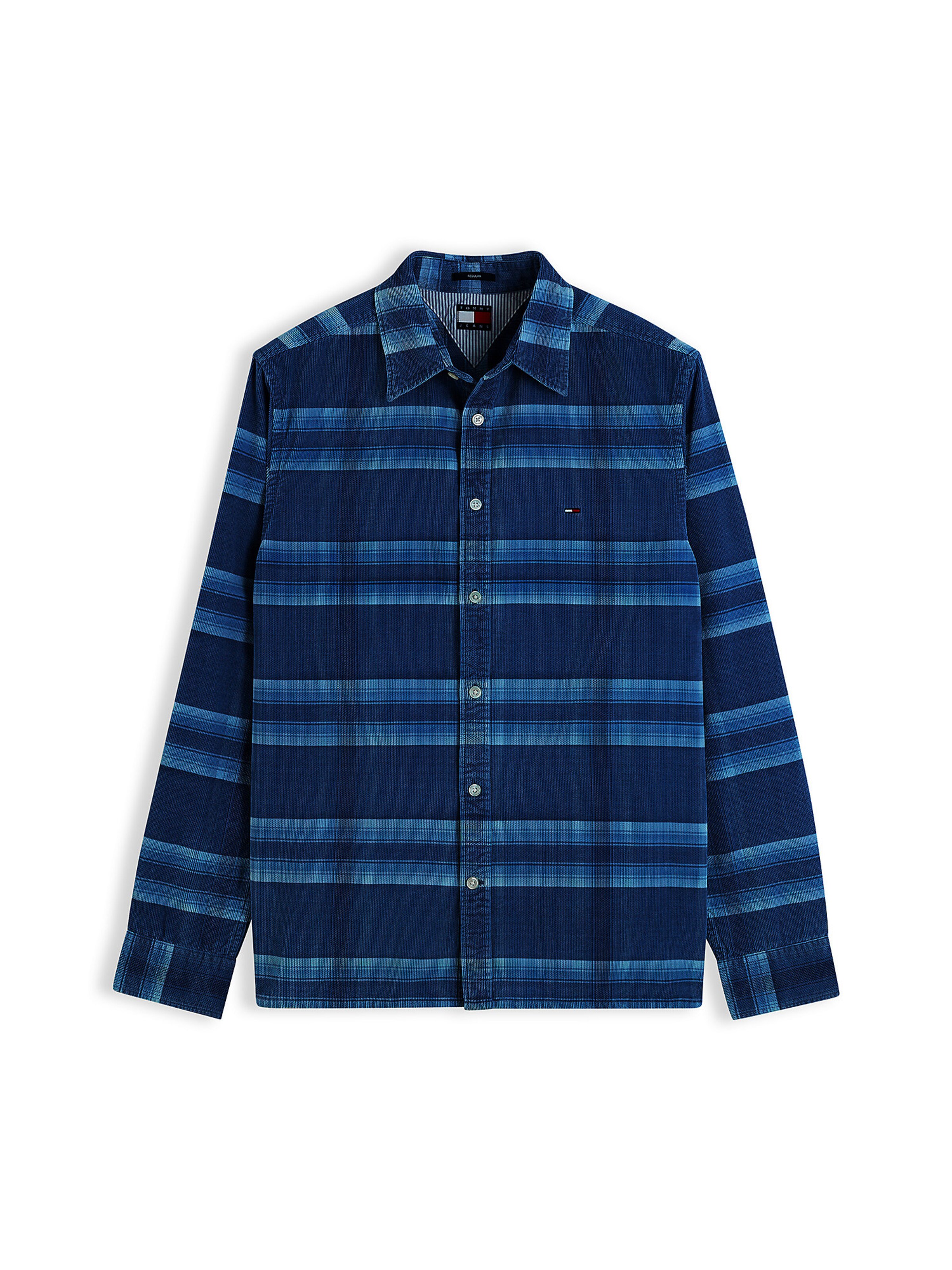 Chemise Tommy Jeans en bleu : devant