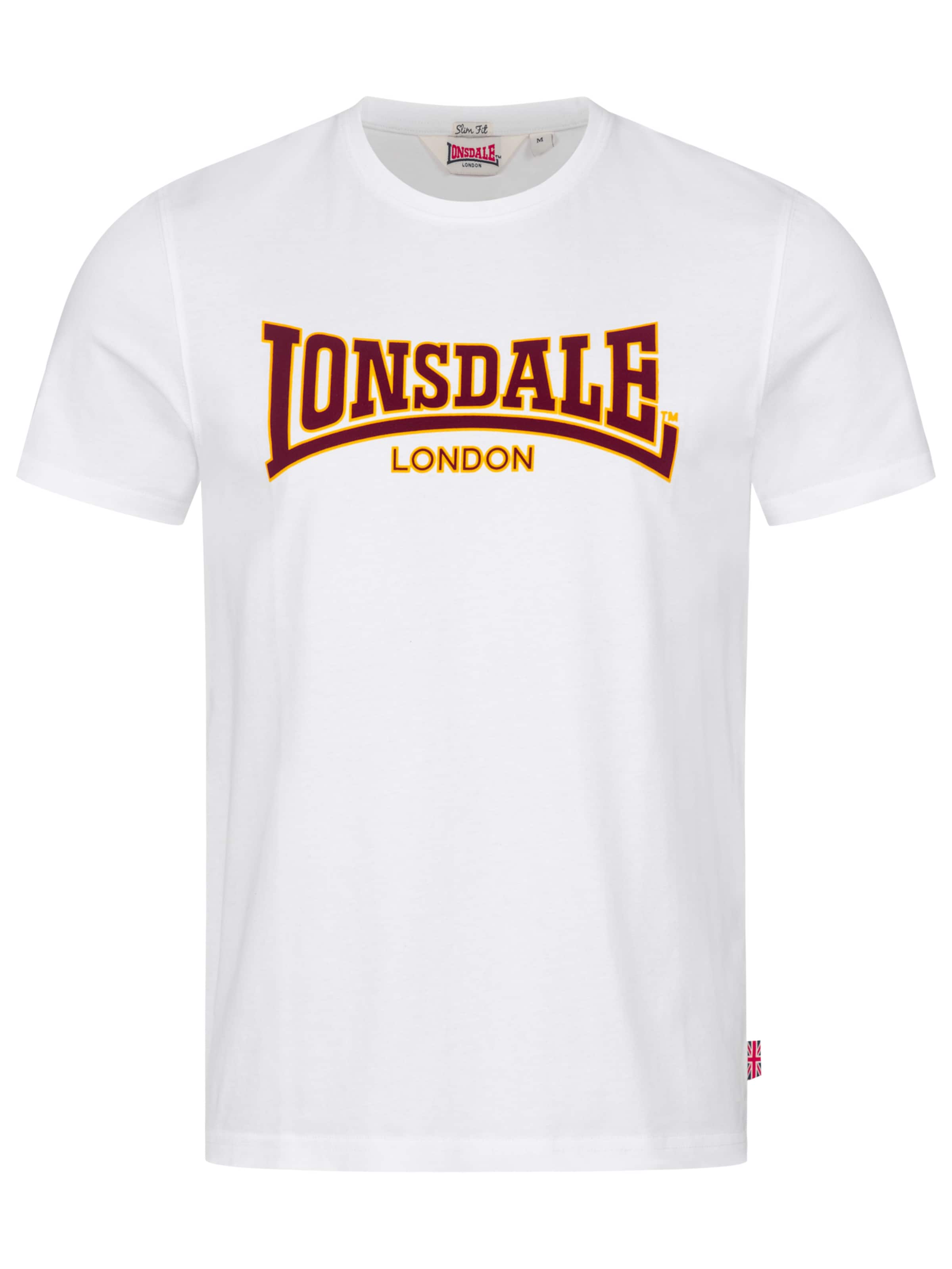 LONSDALE T-Shirt 'Classic' in Weiß: Vorderseite