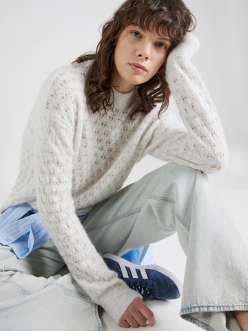 Samsøe Samsøe Sweater 'Saanour Pointelle' in White