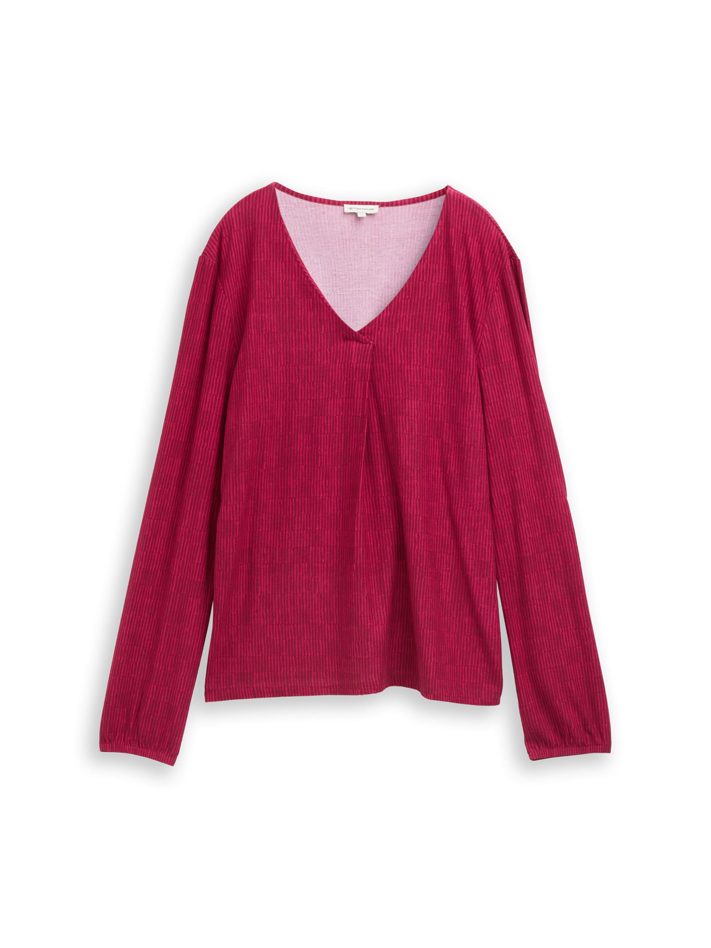 TOM TAILOR Majica | rdeča barva: sprednja stran