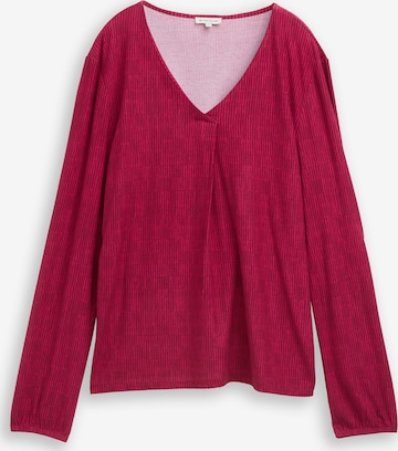 T-shirt TOM TAILOR en rouge : devant