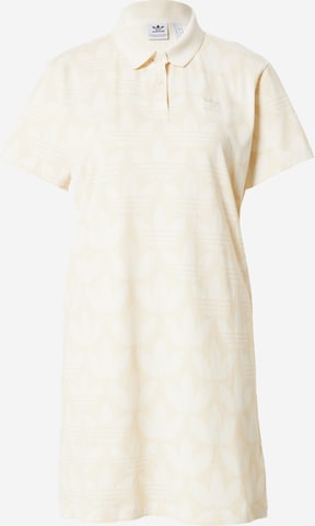 ADIDAS ORIGINALS Dress 'Trefoil Monogram' in White: front