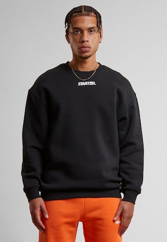 Starter Black Label Sweatshirt 'Essential' in Zwart: voorkant