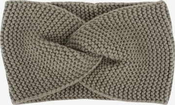 styleBREAKER Headband 'Krausstrick Stirnband Twist Knoten' in Grey: front