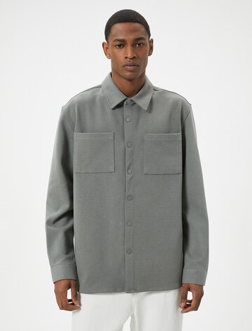 Koton Regular Fit Hemd in Grau: Vorderseite