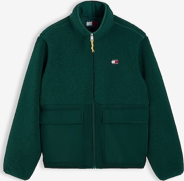 Tommy Jeans Átmeneti dzseki 'ESSENTIAL' - zöld: elől