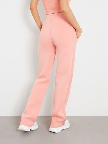GUESS Wide Leg Hose in Pink