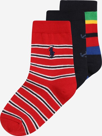 Chaussettes Polo Ralph Lauren en rouge : devant