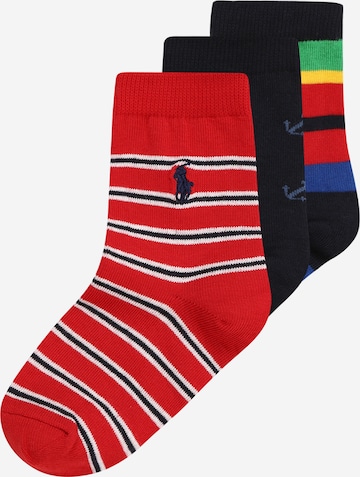 Polo Ralph Lauren - Meias em vermelho: frente