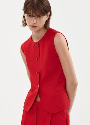 MANGO Vest 'Avocado' i rød: forside