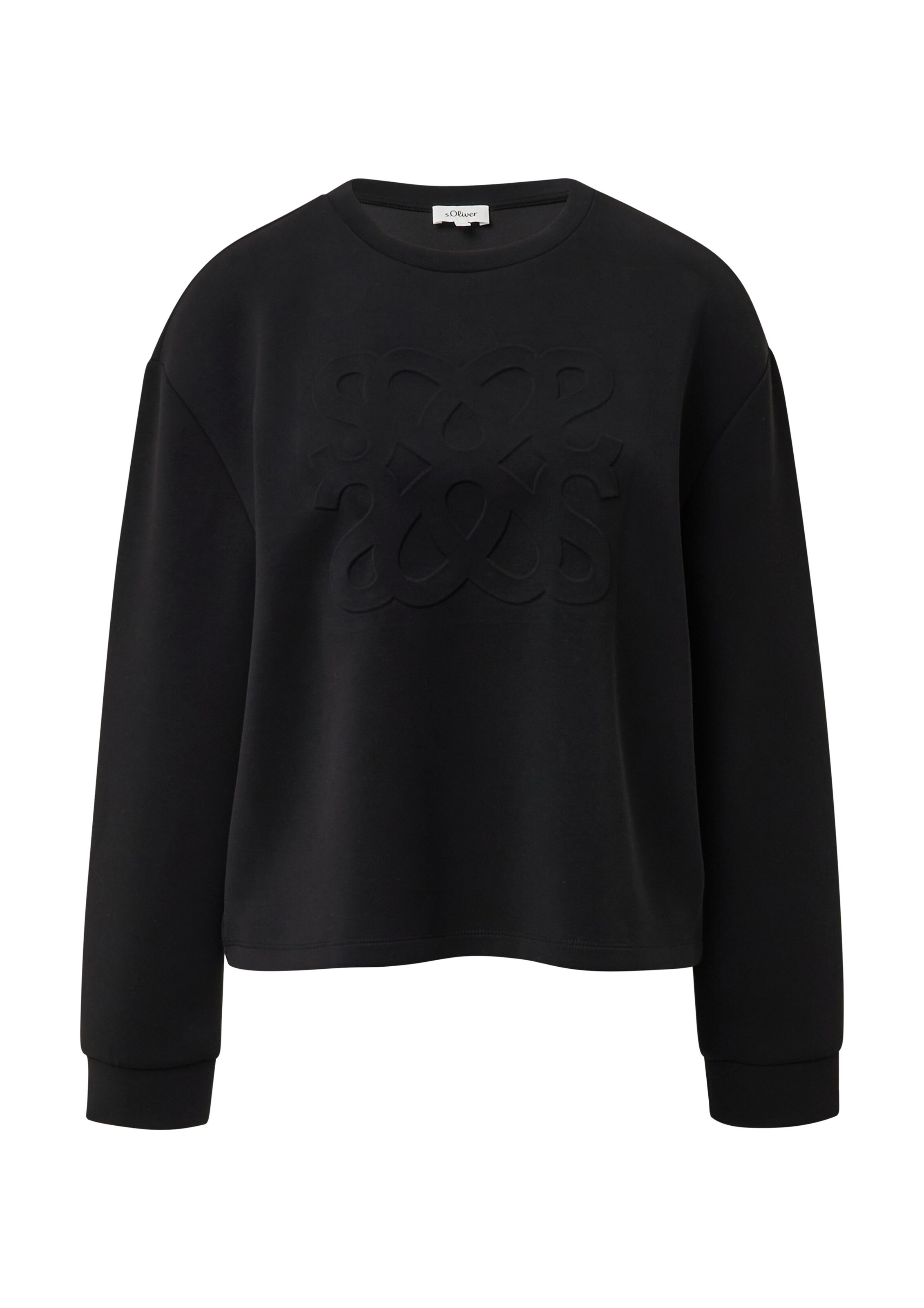 s.Oliver Свитшот в Черный: спереди