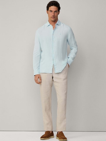 Hackett London Regular Fit Hemd 'Ess' in Blau