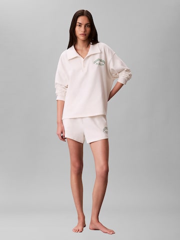 Calvin Klein Pyjamashorts 'Heritage' in Weiß