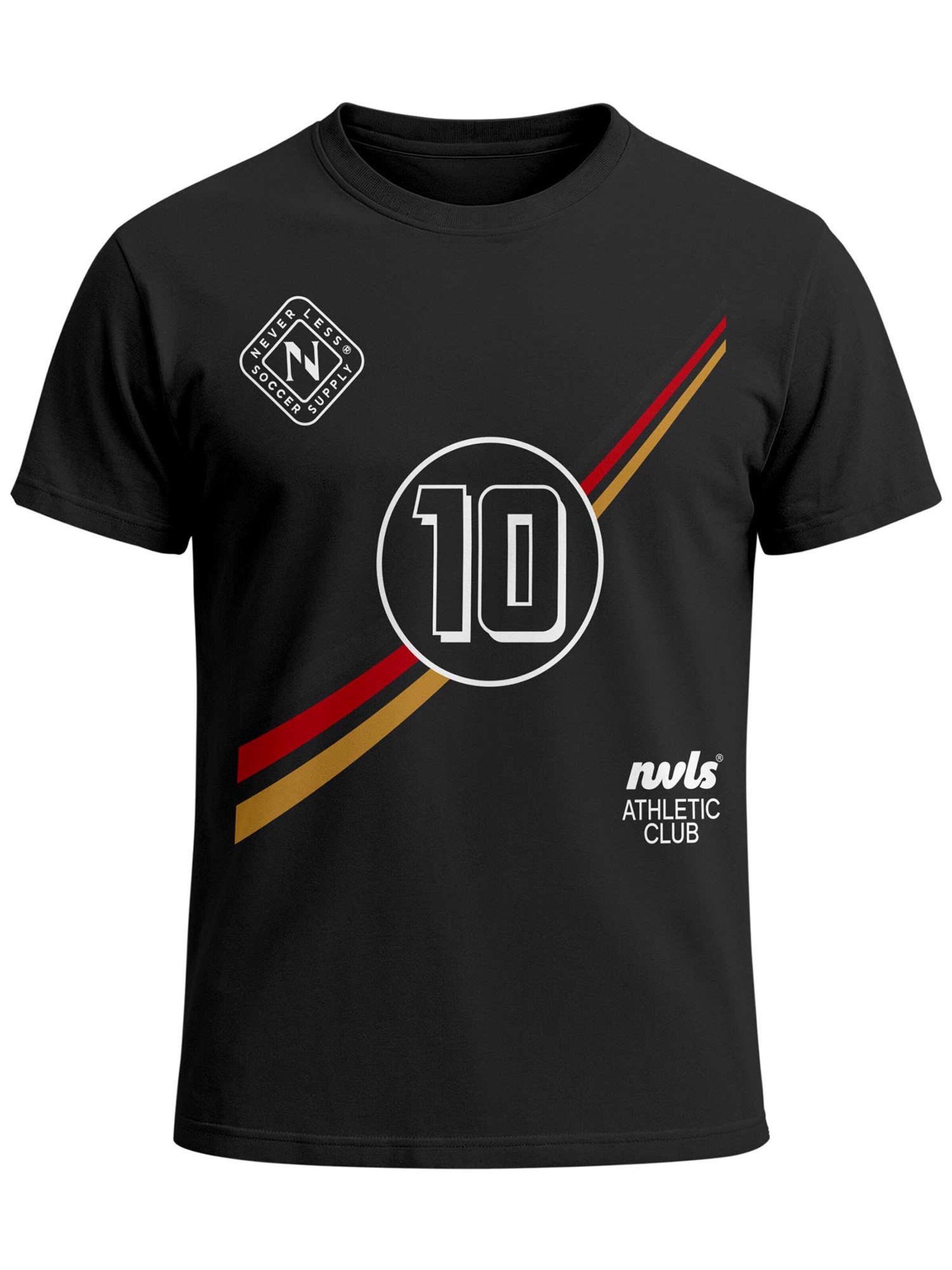 Neverless Shirt 'Number 10' in Black: front