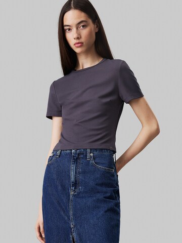 Calvin Klein Jeans Top in Grijs: voorkant