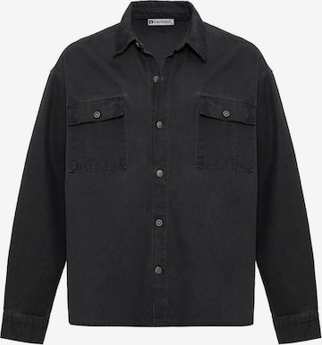 DandaloComfort Fit Košulja 'Renato' - crna boja: prednji dio