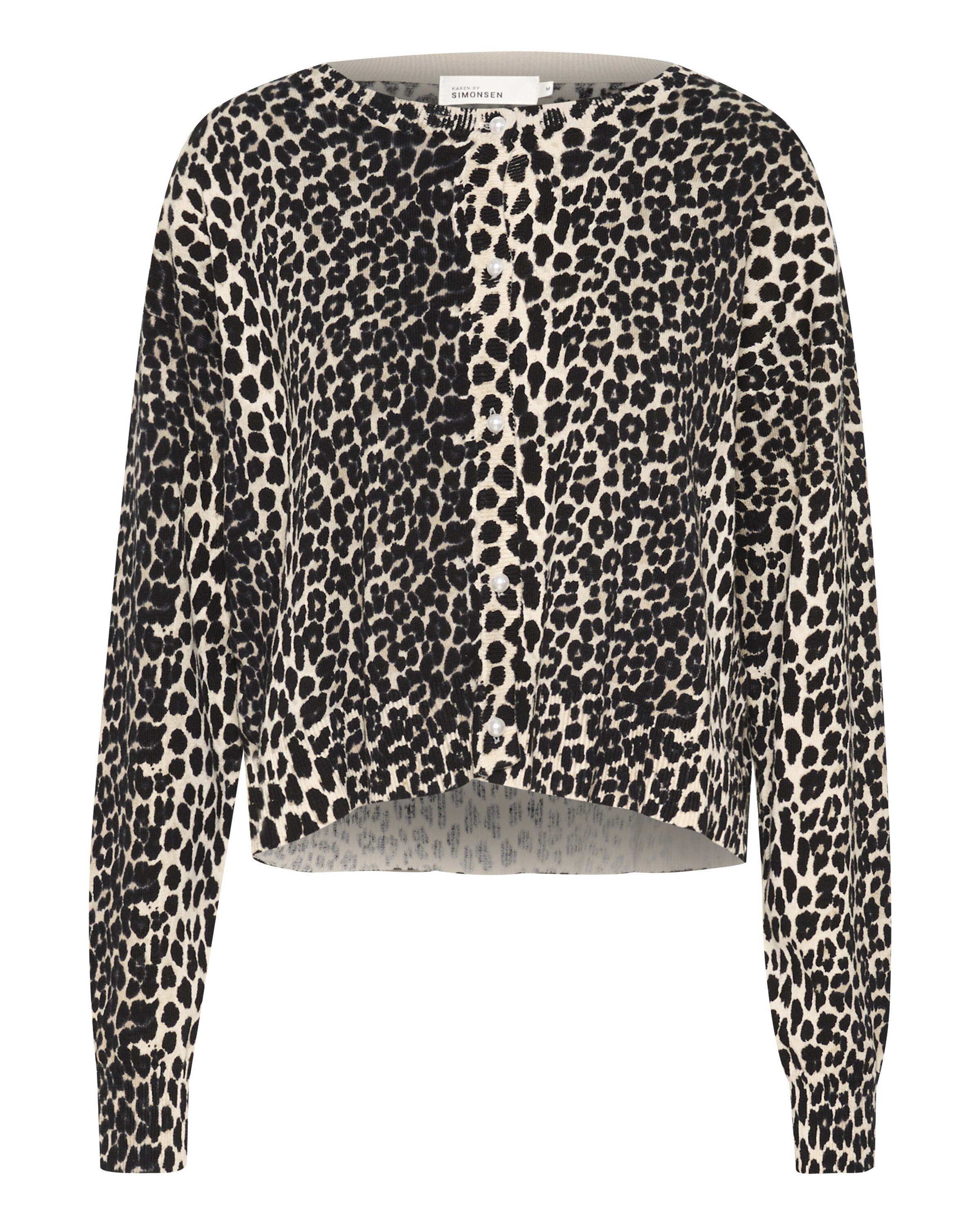 KAREN BY SIMONSEN Strickjacke 'Uriela' in Beige: Vorderseite