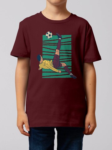 T-Shirt 'Fußball' watabout.kids en rouge