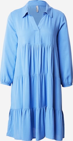 Sublevel Dress in Blue: front