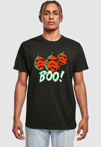 Maglietta 'Halloween Pumpkins' di ABSOLUTE CULT in nero: frontale