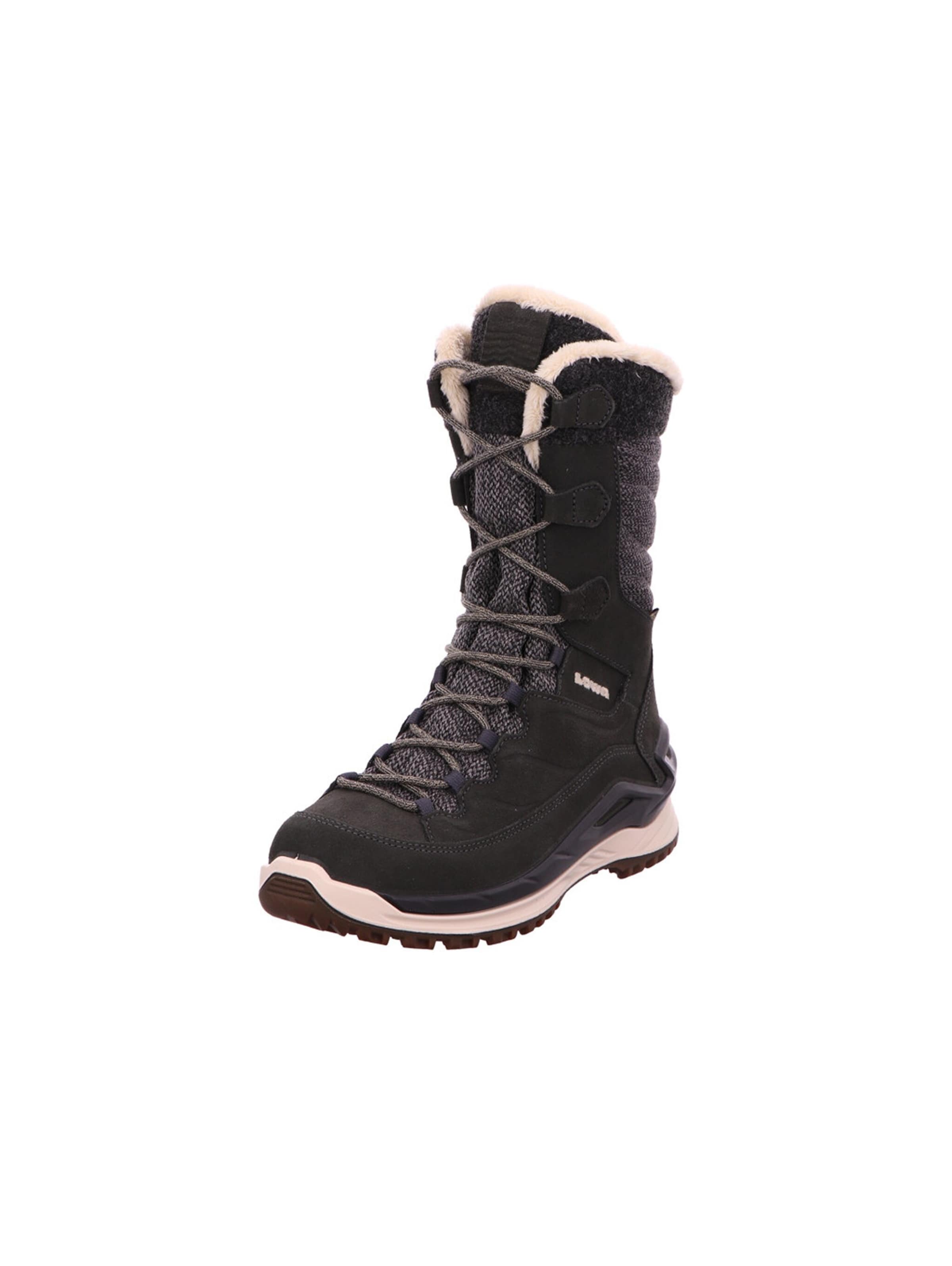 LOWA Lace-Up Boots 'Barina Evo' in Grey: front