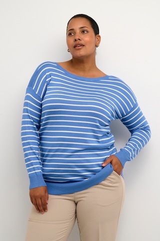 KAFFE CURVE Sweater 'Malan' in Blue: front